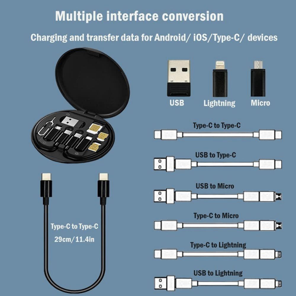 Multi-Function Portable 60W Fast Charge USB Cable Adaptors and Card Storage Box_7 Multi-Function Portable 60W Fast Charge USB Cable Adaptors and Card Storage Box_7