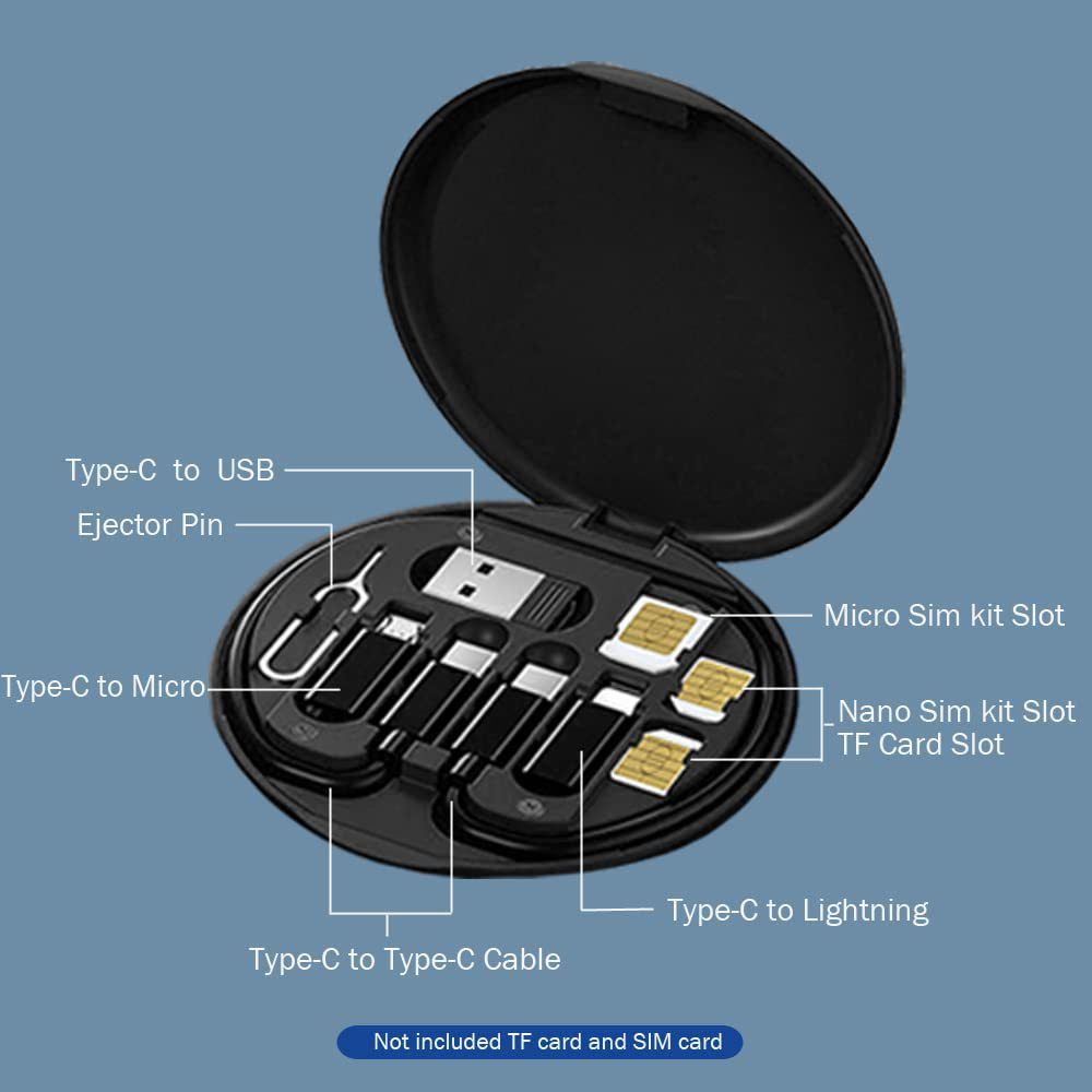 Multi-Function Portable 60W Fast Charge USB Cable Adaptors and Card Storage Box_8 Multi-Function Portable 60W Fast Charge USB Cable Adaptors and Card Storage Box_8
