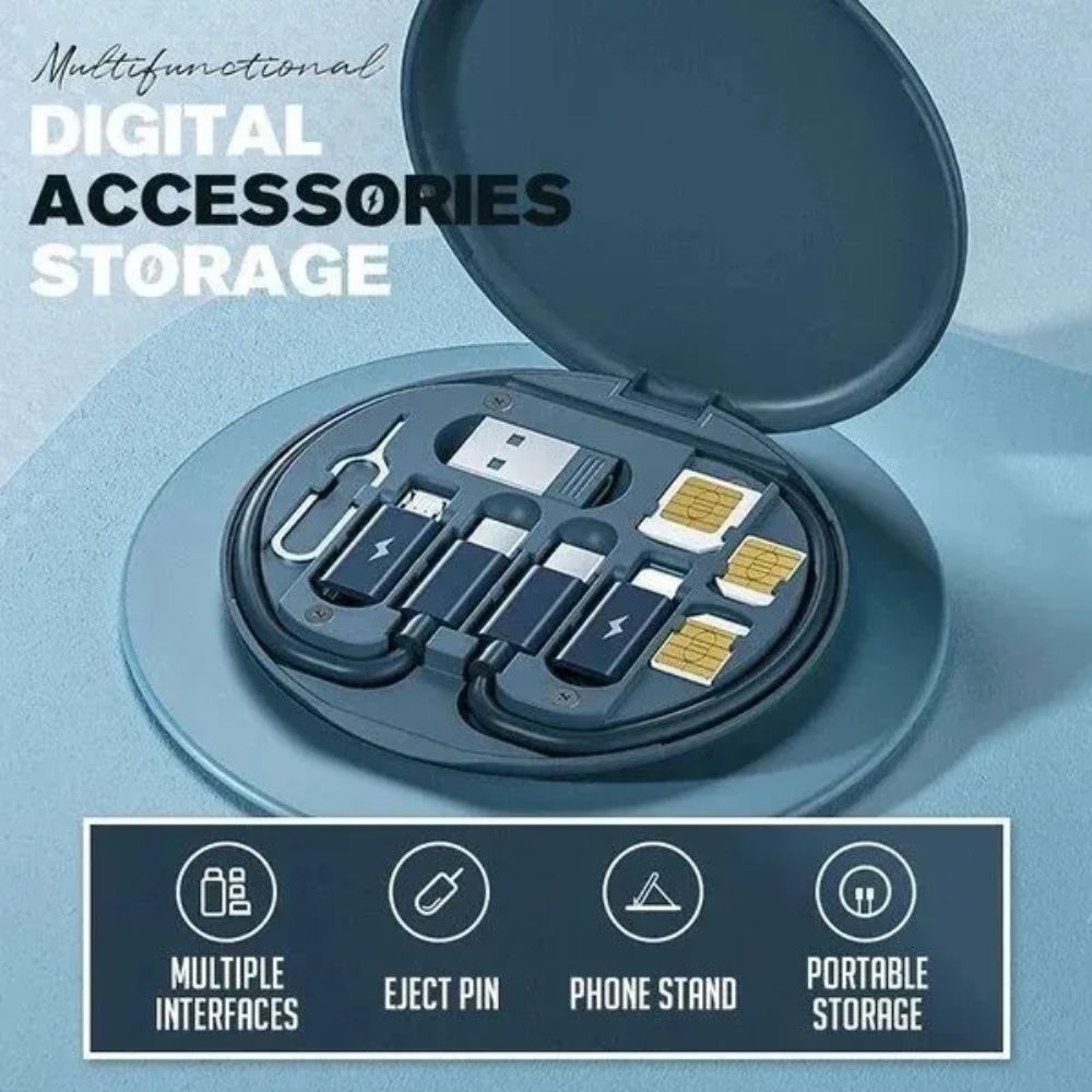 Multi-Function Portable 60W Fast Charge USB Cable Adaptors and Card Storage Box_1 Multi-Function Portable 60W Fast Charge USB Cable Adaptors and Card Storage Box_1